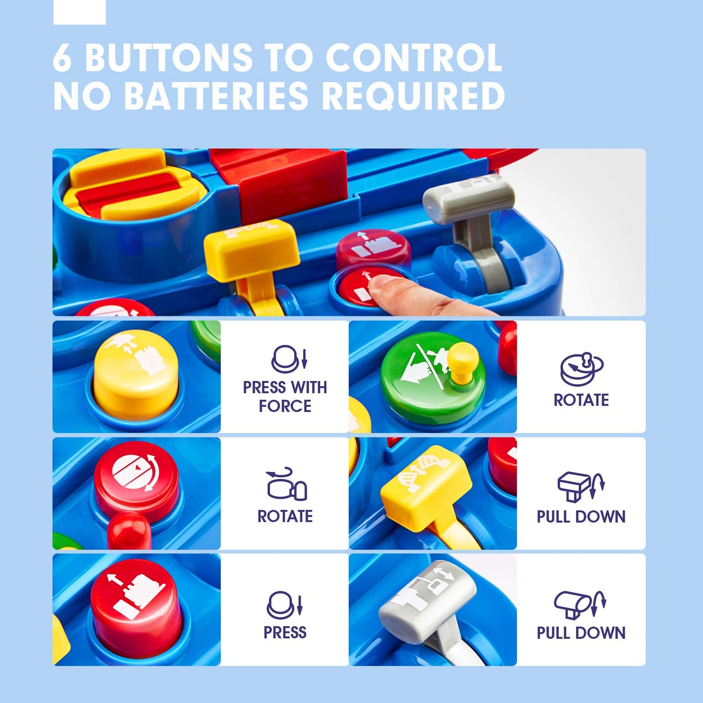 STEM Toys for 3-5 Year Old Boys – Large Race Track Car Playset, Montessori Educational Gift for Fine Motor Skills, Birthday & Christmas