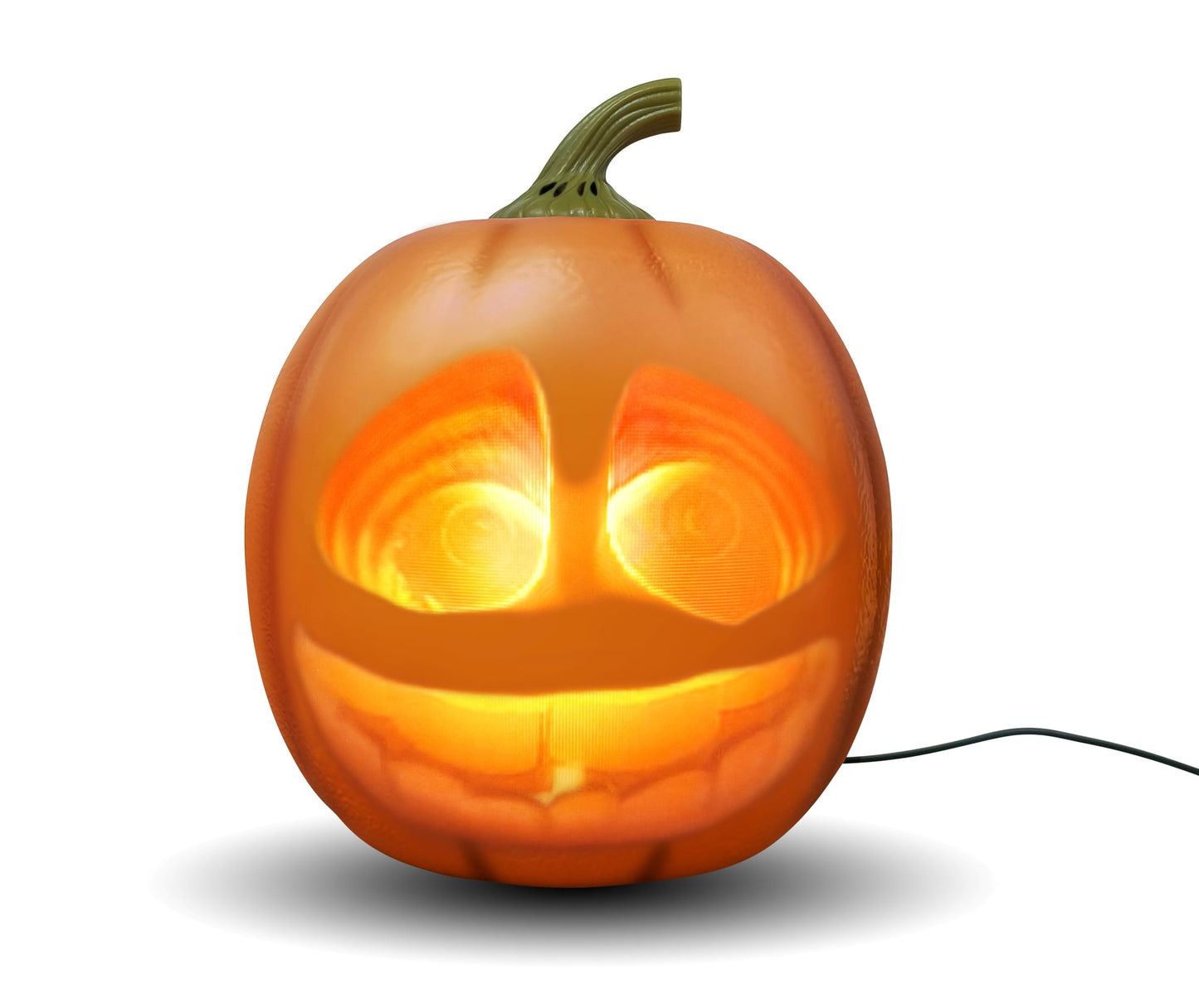 ANIMAT3D Jabberin' Jack XL 12" Talking Pumpkin with Motion Sensor, Projector & Speaker – 80 Minutes of Animated Content