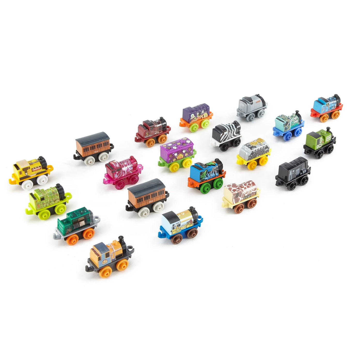 Thomas & Friends MINIS 20-Pack Mini Push-Along Trains & Railway Vehicles for Preschool Kids Ages 3+ – Amazon Exclusive