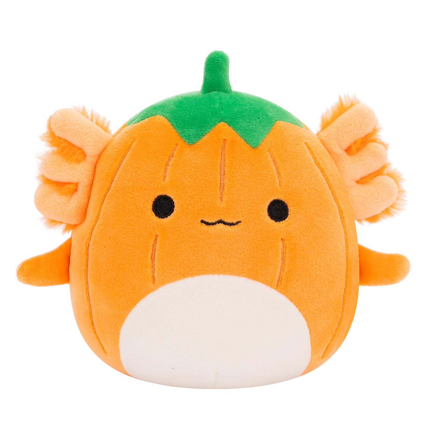 Squishmallows 5-Inch Halloween 4-Pack – Pumpkin Axolotl, Goblin, Bat Mushroom & Purple Clown – Official Jazwares Plush