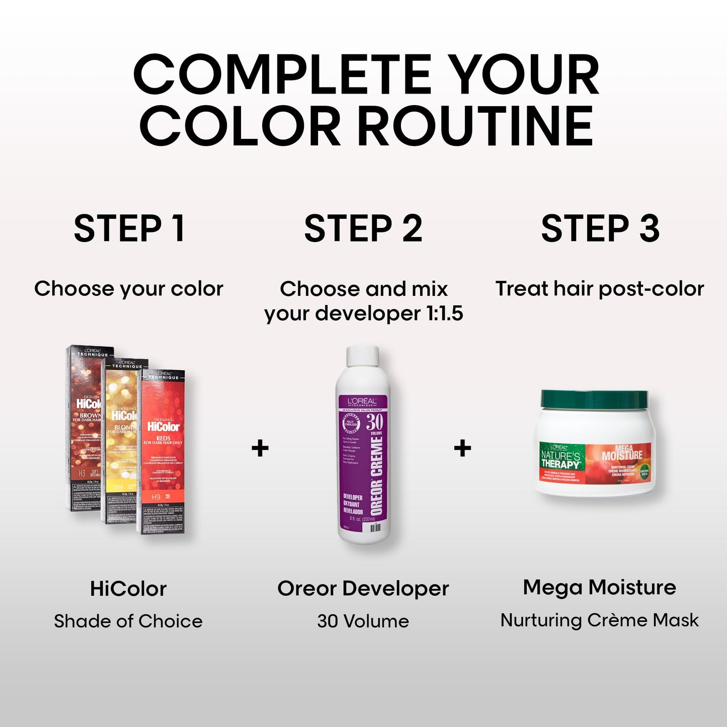 L'Oreal Technique HiColor Browns & Blondes Permanent Hair Color, H6 Light Auburn – Lifts Dark Hair in One Step, No Brassiness, Long-Lasting Creme Formula