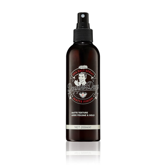 Dapper Dan hair spray bottle on a white background