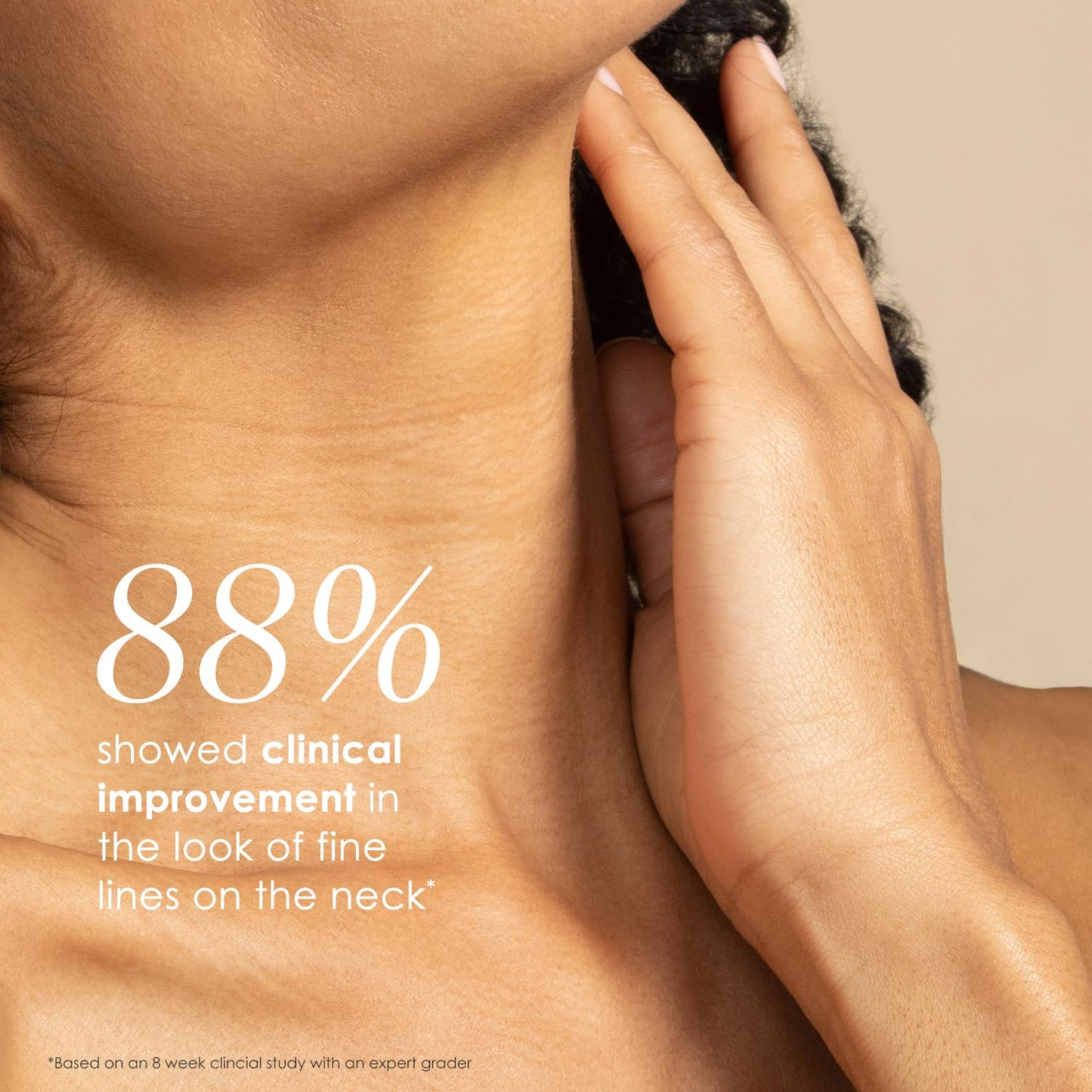 BODY FIRM Crepe Erase Neck Repair Cream – Anti-Aging Retinol with Peptides, Shea Butter, Vitamin E & Squalane for Firm, Smooth Skin, 1.7 oz