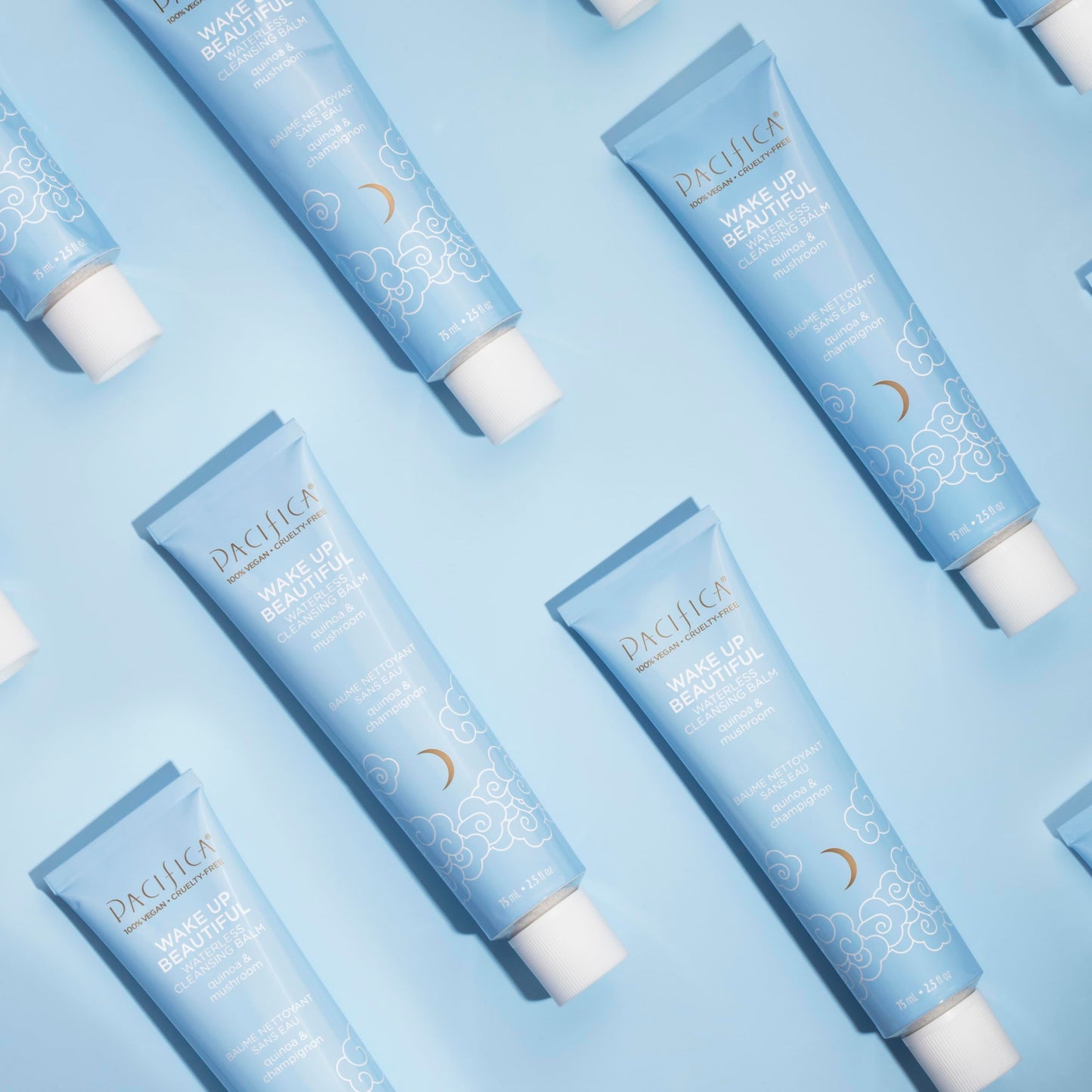 Pacifica Wake Up Beautiful Cleansing Balm & Makeup Remover – 2-in-1 Hydrating Waterless Face Cleanser for Dry & Sensitive Skin, 2.5oz