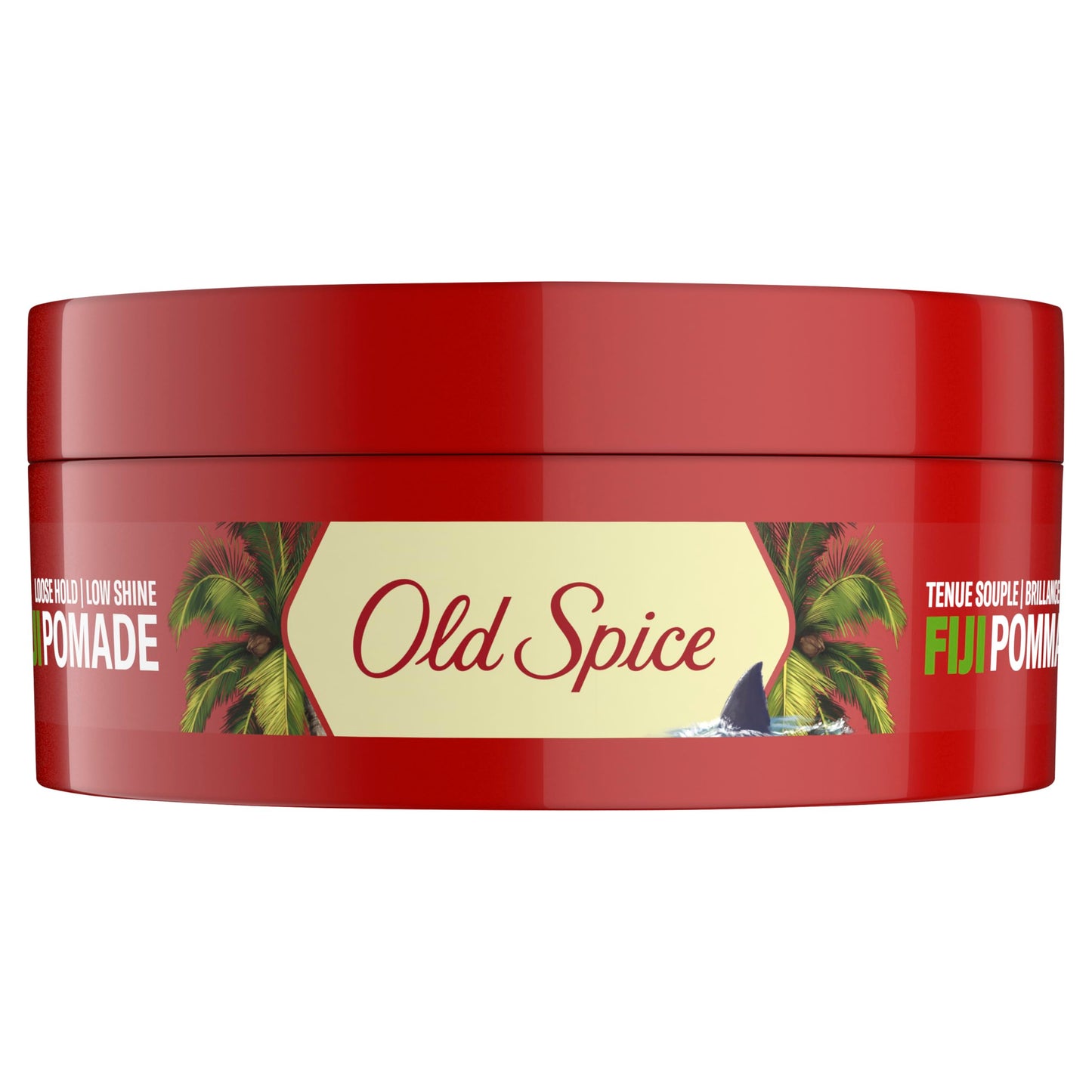Old Spice Fiji Pomade for Men, Loose Hold, Low Shine, Men's Hair Styling, 2.22 Oz