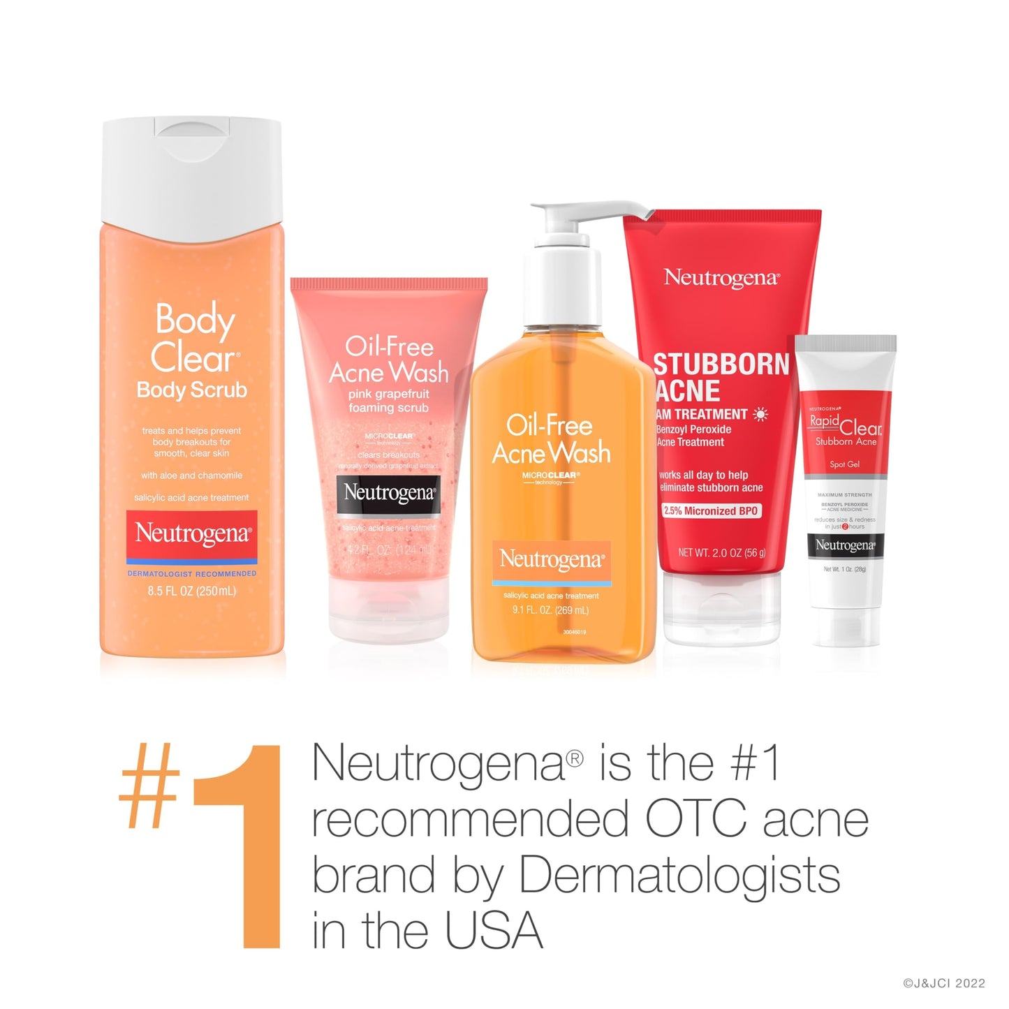 Neutrogena Body Clear Acne Scrub 8.5oz – Salicylic Acid 2% Daily Exfoliating Cleanser for Back, Chest & Shoulders, Microbead-Free