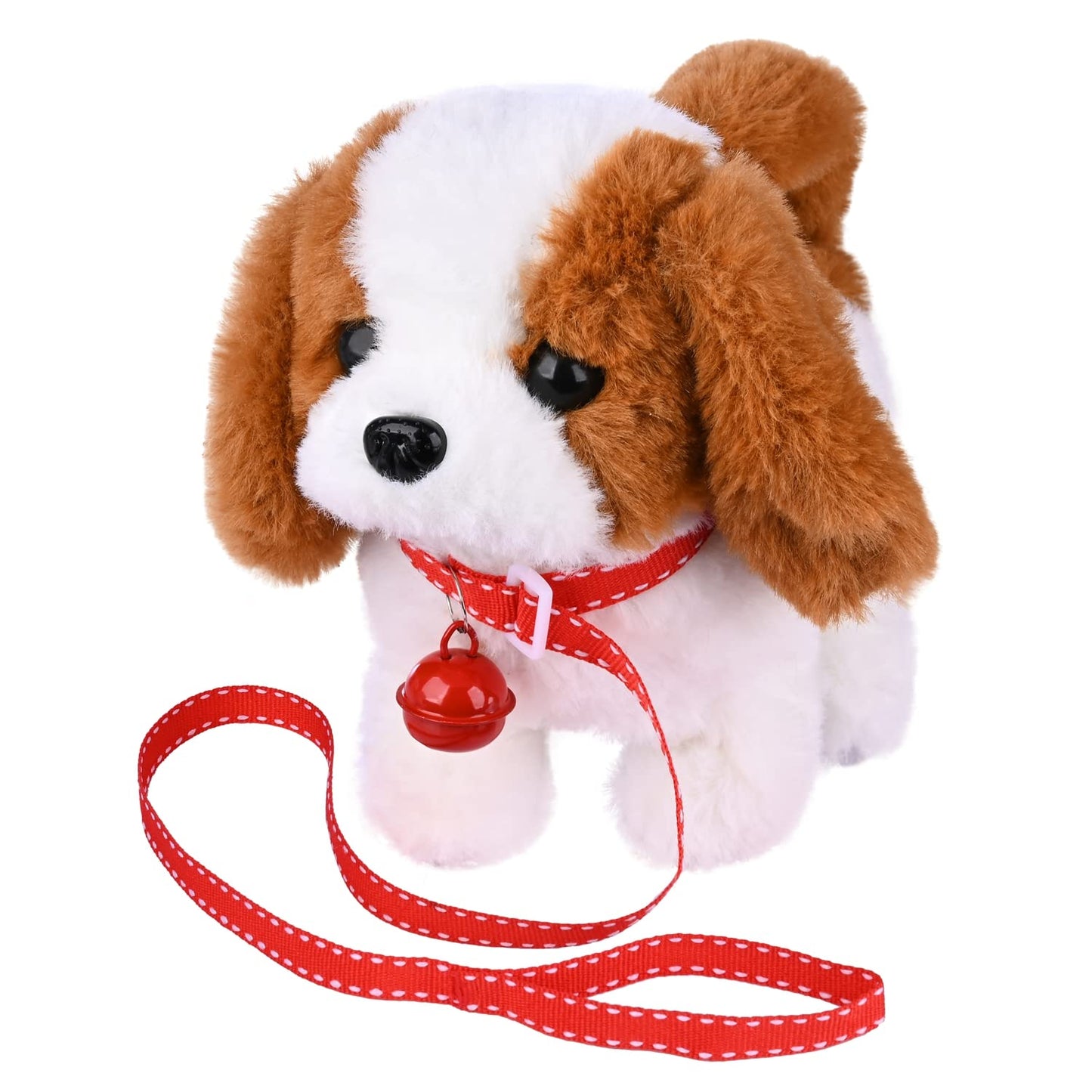 WorWoder Saint Bernard Plush Puppy Toy – Interactive Walking, Barking, Tail Wagging & Stretching Pet Dog for Kids