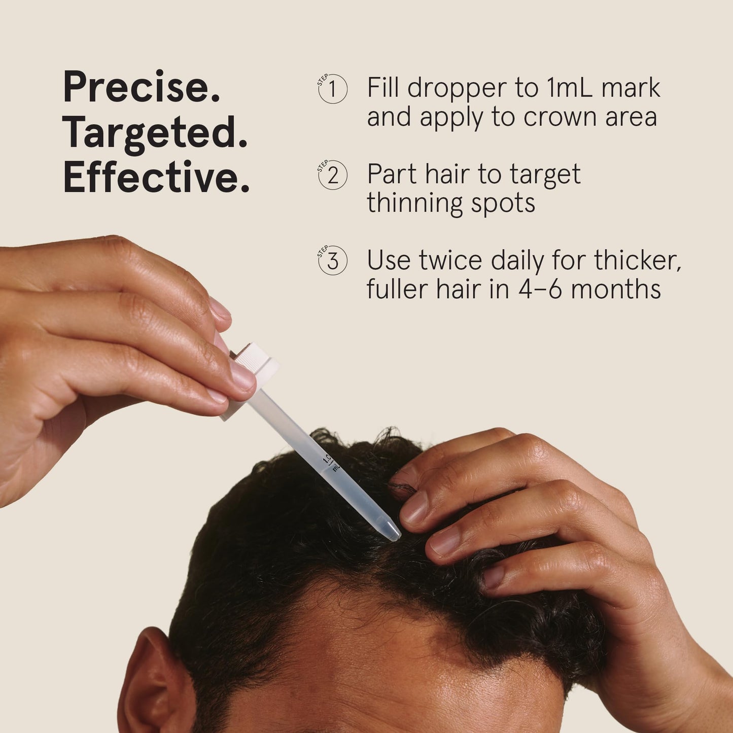 Keeps Extra Strength 5% Minoxidil for Men | Hair Growth Serum & Regrowth Treatment for Thinning Hair & Bald Spots | Unscented, Clinically Proven