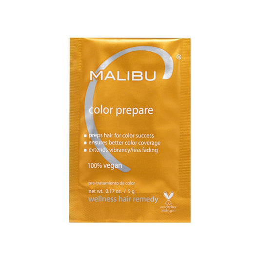 Malibu C Color Prepare Wellness Hair Remedy Packet – Pre-Color Treatment That Extends Vibrancy, Prevents Discoloration & Protects Color-Treated Hair