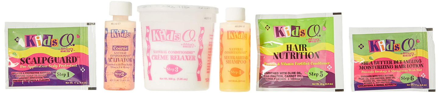 Kids Originals by Africa's Best No-Lye Conditioning Relaxer System for Coarse Hair | Enriched with Olive Oil, Shea Butter & Vitamin E