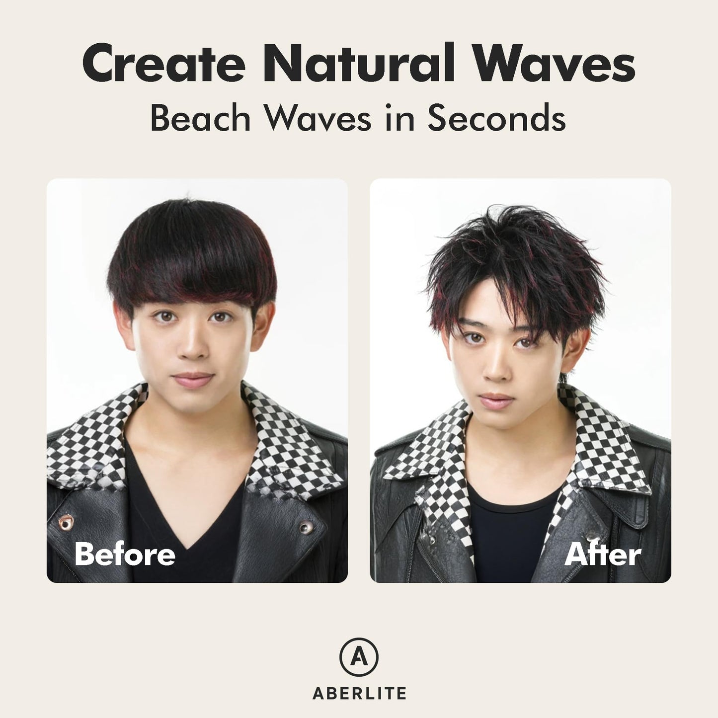 Aberlite Grit+Grace Sea Salt Spray for Men & Women – Texturizing Hair Spray for Beach Waves, Curly & Wavy Hair Styling, 6 fl oz