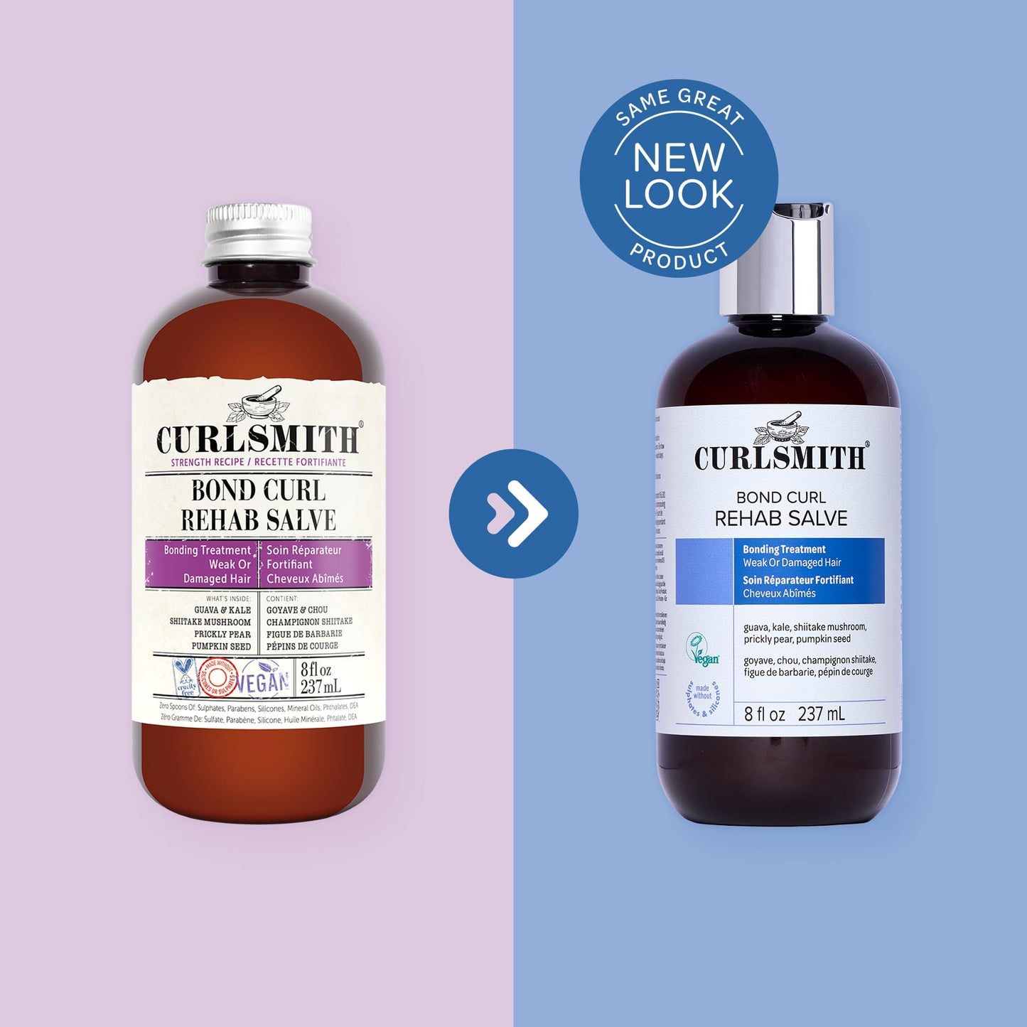 CURLSMITH - Bond Curl Rehab Salve, Bond Building Strength Treatment for Weak, Damaged Hair (8 fl oz)