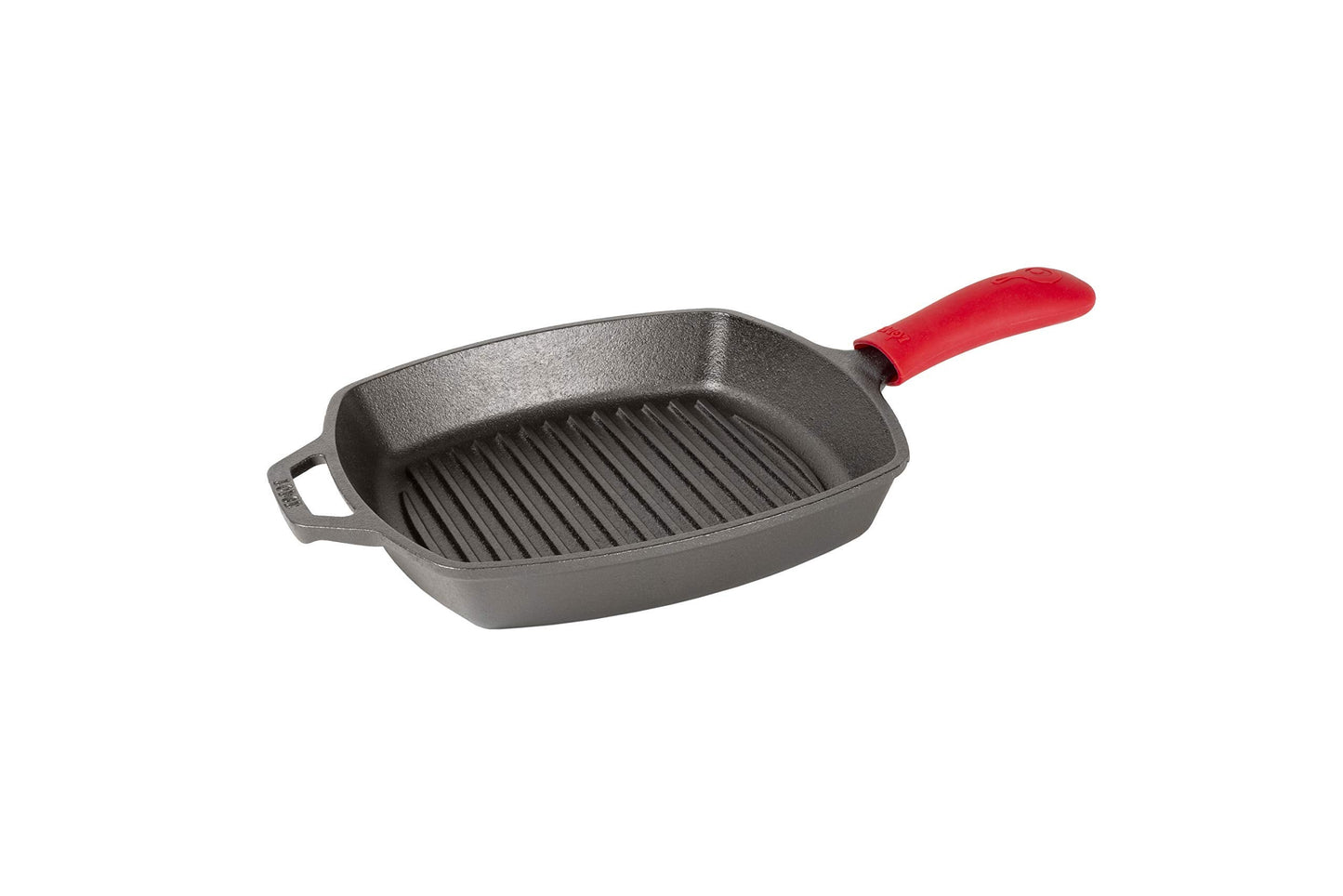 Lodge Silicone Hot Handle Holder – 9"+ Cast Iron Skillet Heat Protector, Dishwasher Safe, Reusable, Up to 500°F, Red