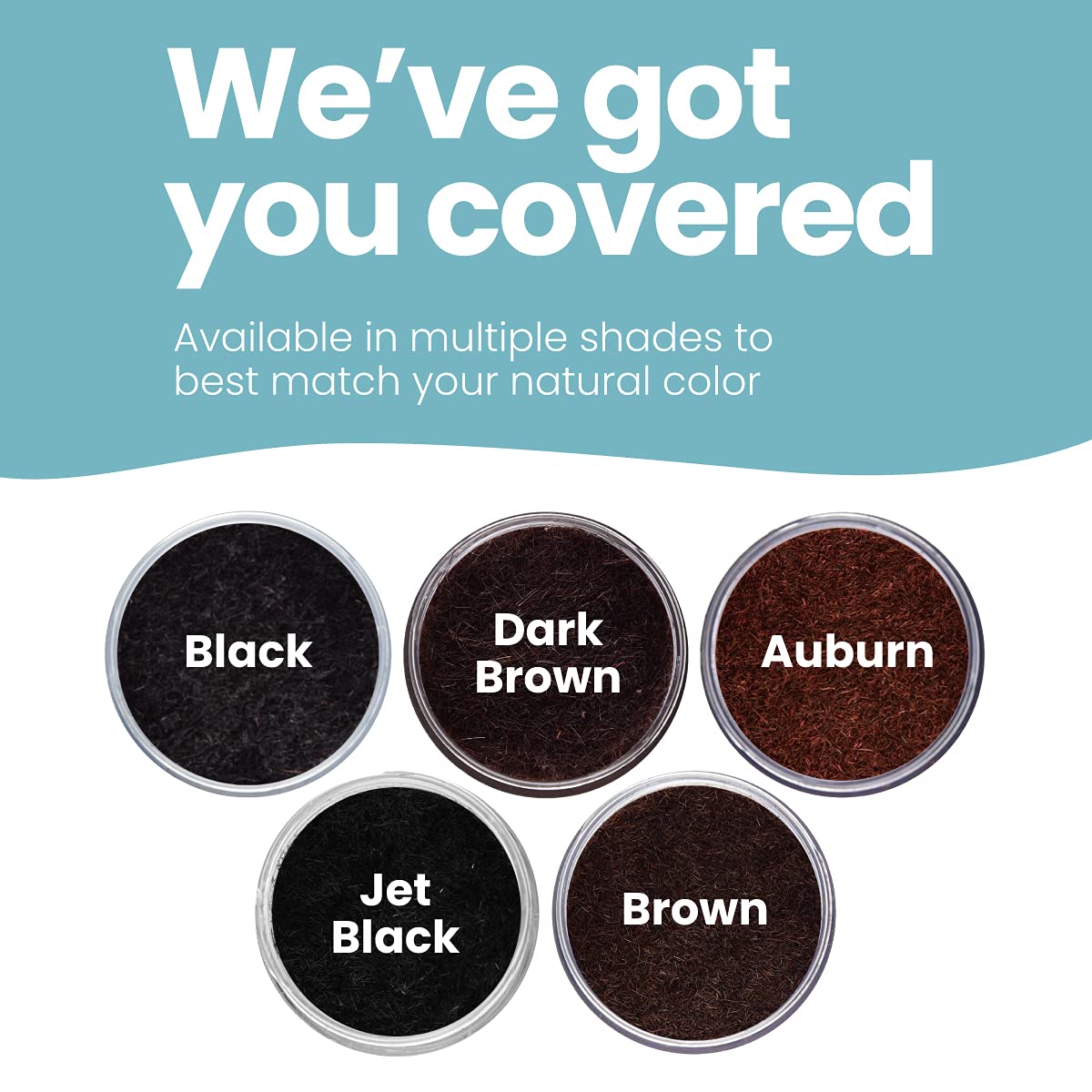 Hair Illusion Real Hair Fibers for Thinning Hair, 100% Natural Texture, Non-Synthetic Bald Spot Concealer for Men & Women, 18g