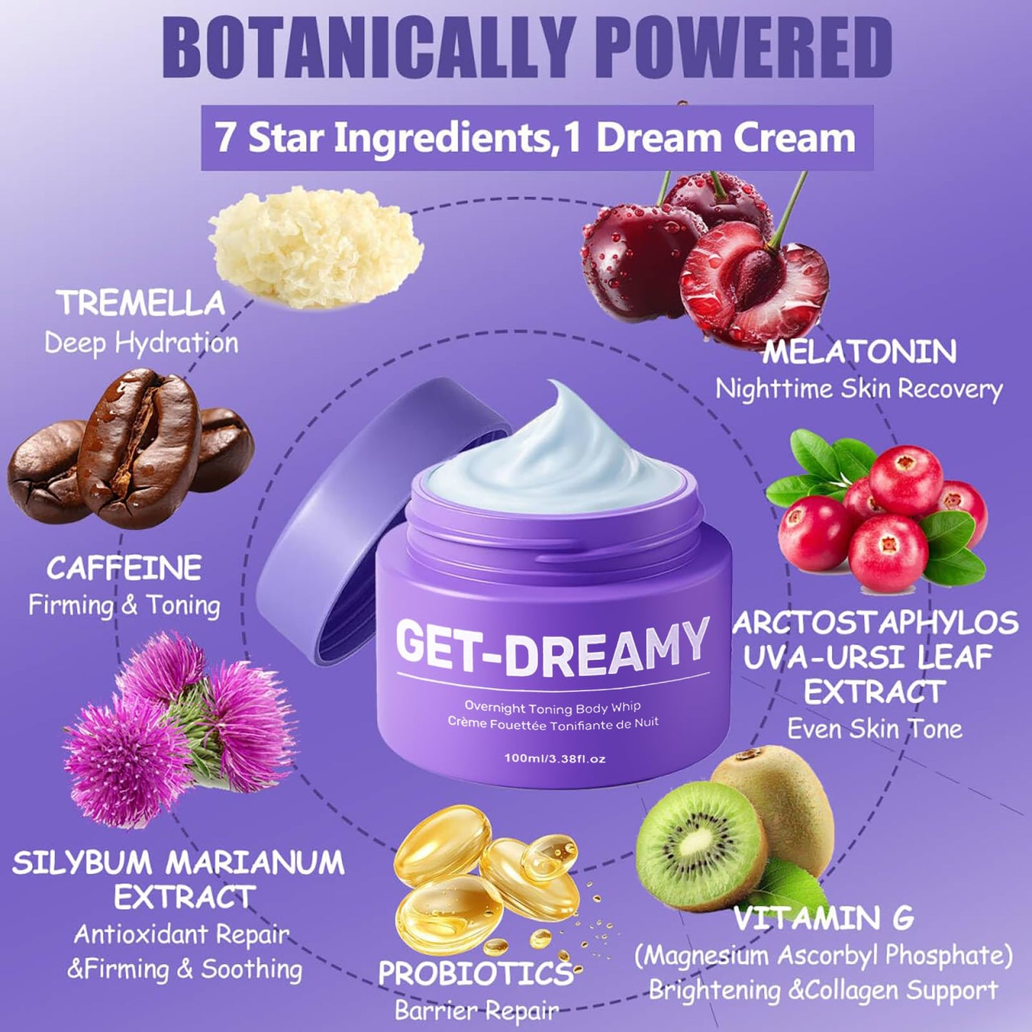 ZANGLEX GET-DREAMY Overnight Toning Whip - Body Firming Whip That Works While You Sleep - Helps Target The Appearance Of Loose Skin On The Body (1pc)