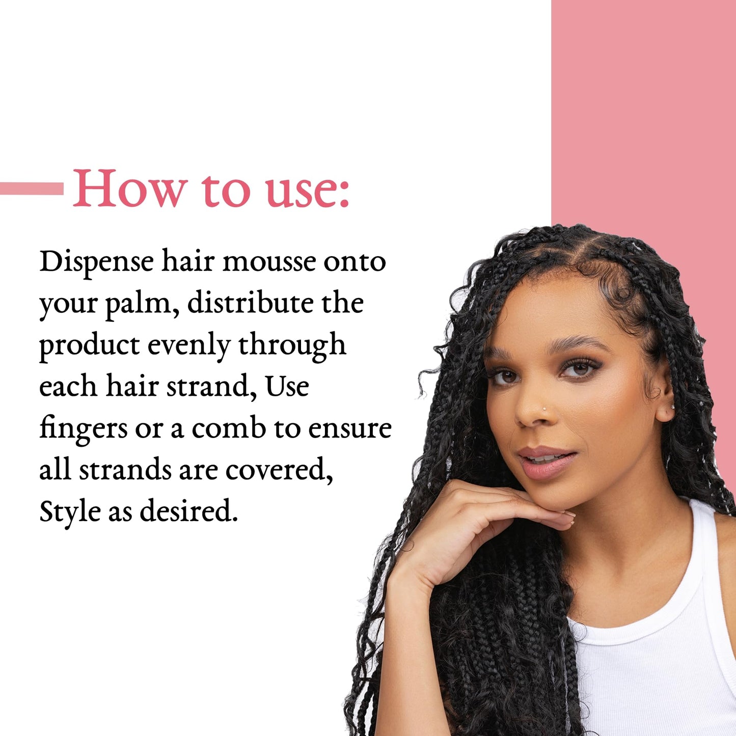 Camille Rose Mint Condition Style and Set Foam, with Aloe Vera and Sea Moss, for Extra Hold, Frizz Free Shine, and All Hair Types, 8 fl oz