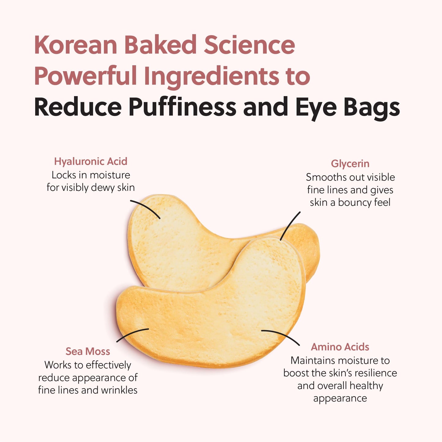 QUIA Hydrogel Eye Patches with Collagen – Depuff, Smooth Fine Lines & Hydrate in 15 Minutes – No-Slip, Soothing Formula – 20 Pairs for All Skin Types