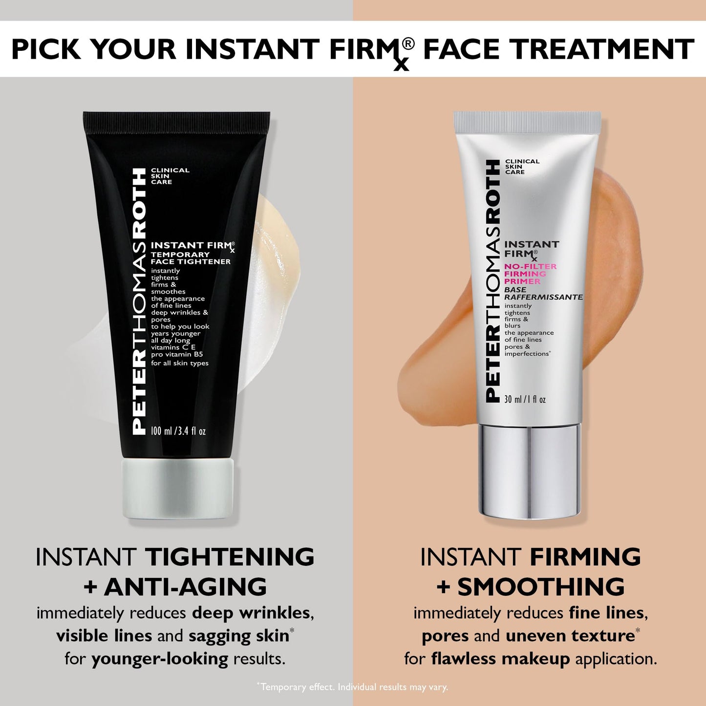 Peter Thomas Roth | Instant FIRMx® Temporary Face Tightener | Firm and Smooth the Look of Fine Lines, Deep Wrinkles and Pores