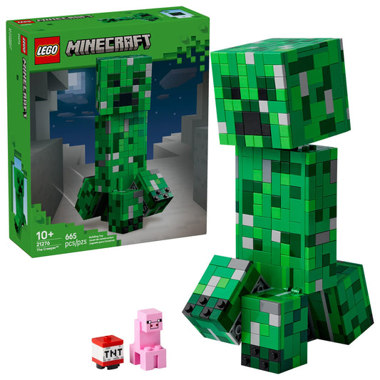 LEGO Minecraft The Creeper Building Set 21276 - Collectible Gamer Room Decor with Classic Minifigure, Fun Gift for Kids Ages 10+