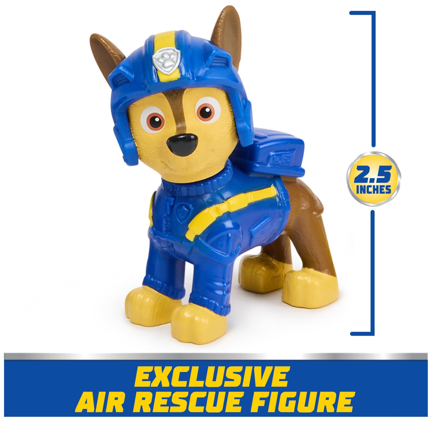 PAW Patrol: Air Rescue Chase Action Figure & Hero Helicopter Toy with Projectile Launcher & 2 Projectiles, Kids Toys for Boys & Girls Ages 3+