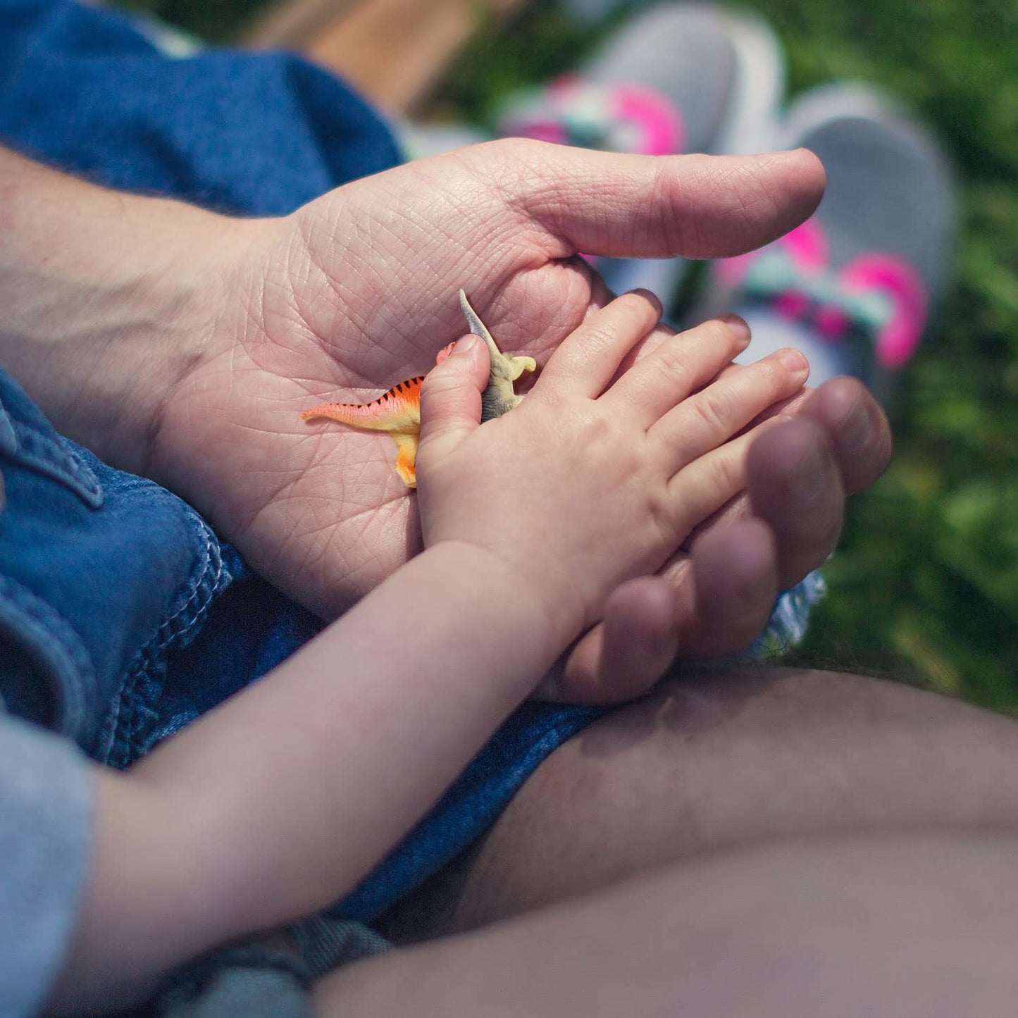 HAPTIME Mini Dinosaur Figures, Assorted 1.5-3" Small Dino Toys, Pack of 12 – Perfect for Cake Toppers, Easter Eggs, Party Favors