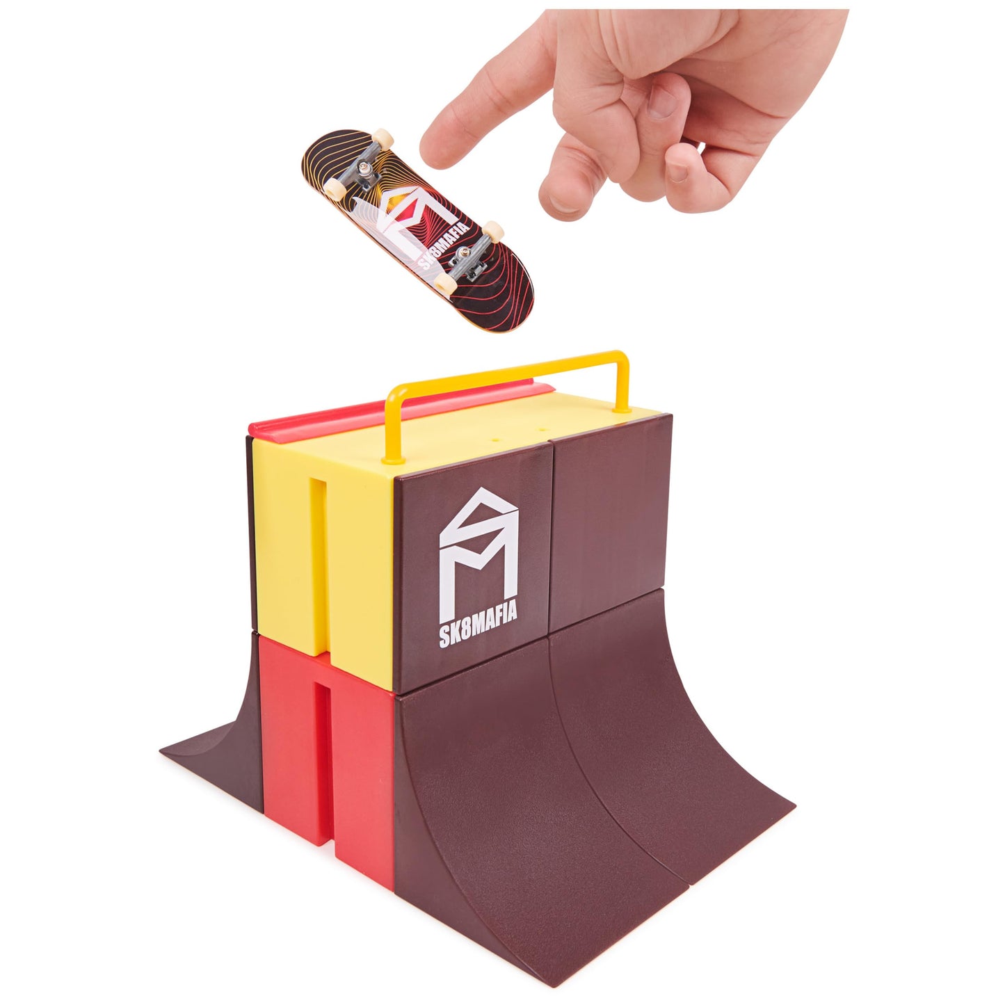 TECH DECK Vert Wall 2.0 X-Connect Park Creator Ramp Set with Exclusive Fingerboard, Customizable & Buildable Toy for Kids 6+