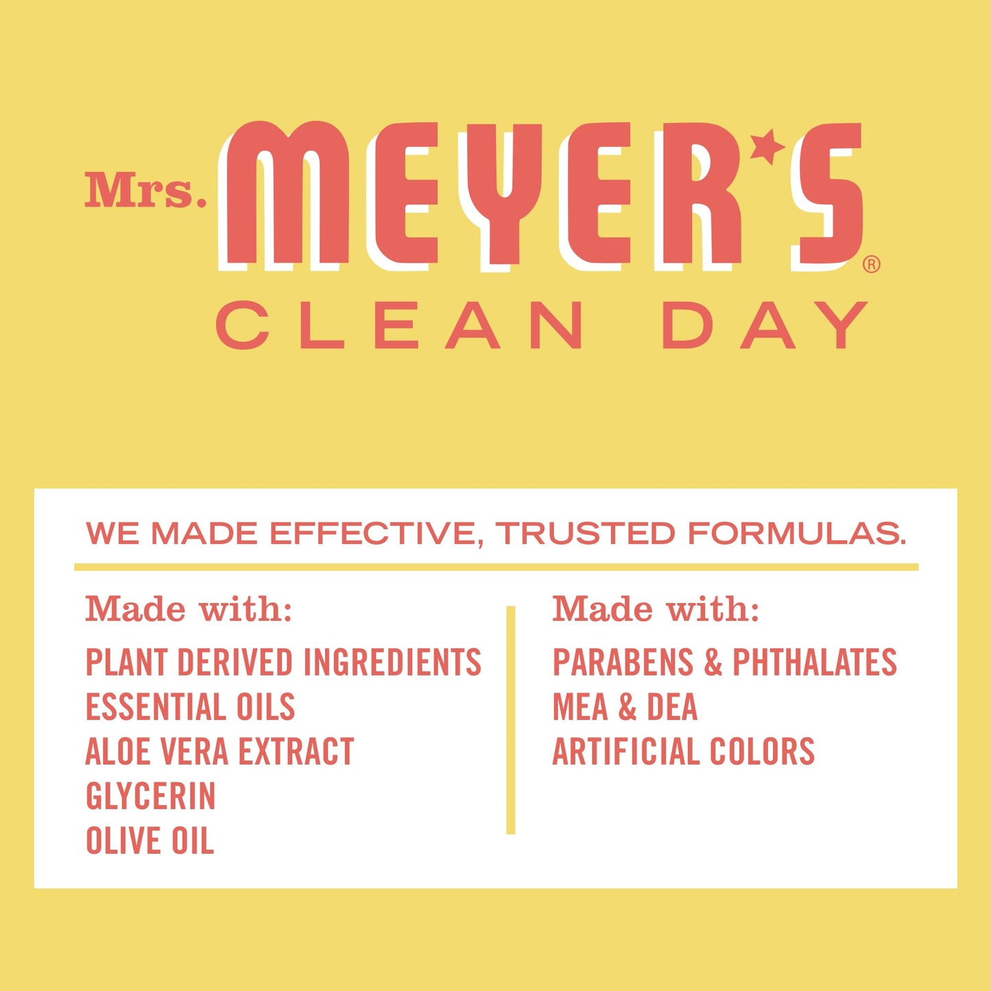 Mrs. Meyer’s Clean Day Liquid Hand Soap – Biodegradable, Cruelty-Free Formula with Essential Oils, Limited Edition Lemonade Scent, 12.5 oz