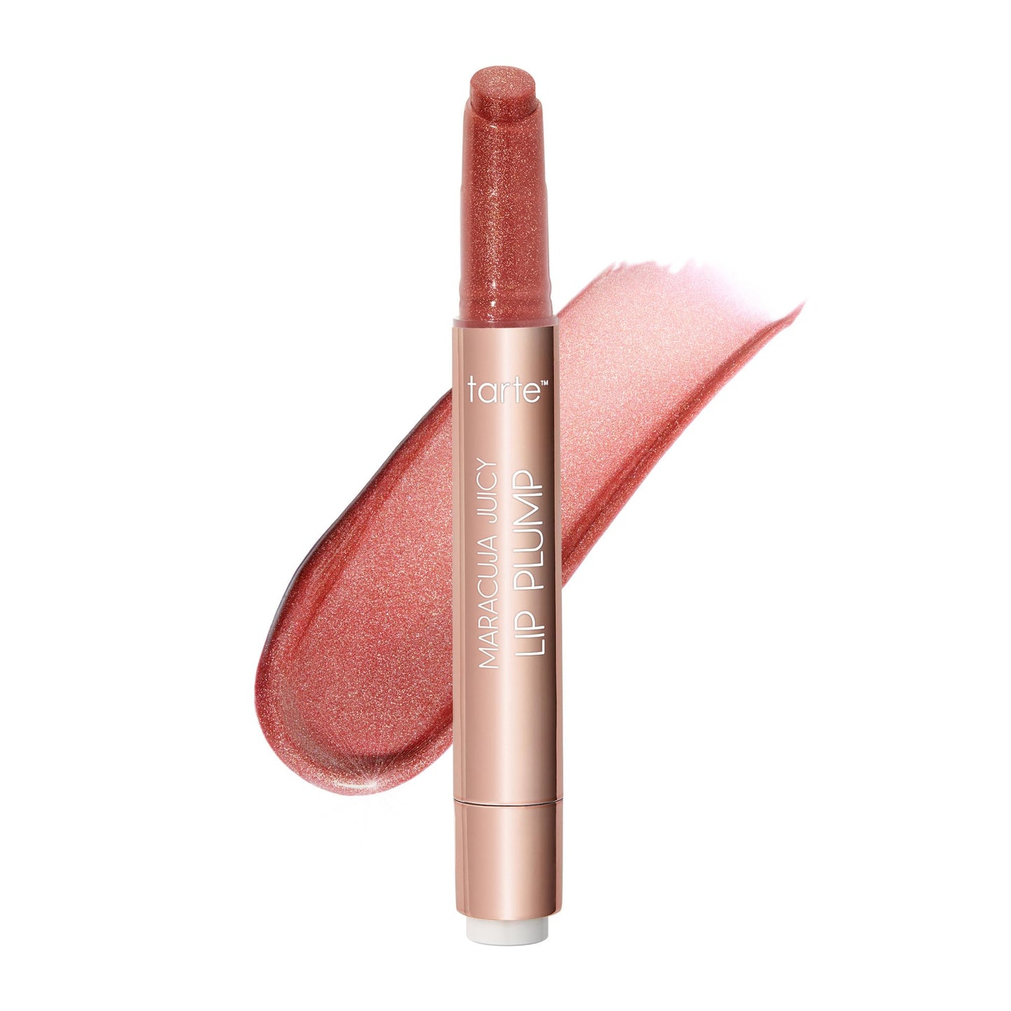 tarte Maracuja Juicy Shimmer Glass Lip Plump – Hydrating & Volumizing Vegan Lip Gloss with Hyaluronic Acid & Vitamin E