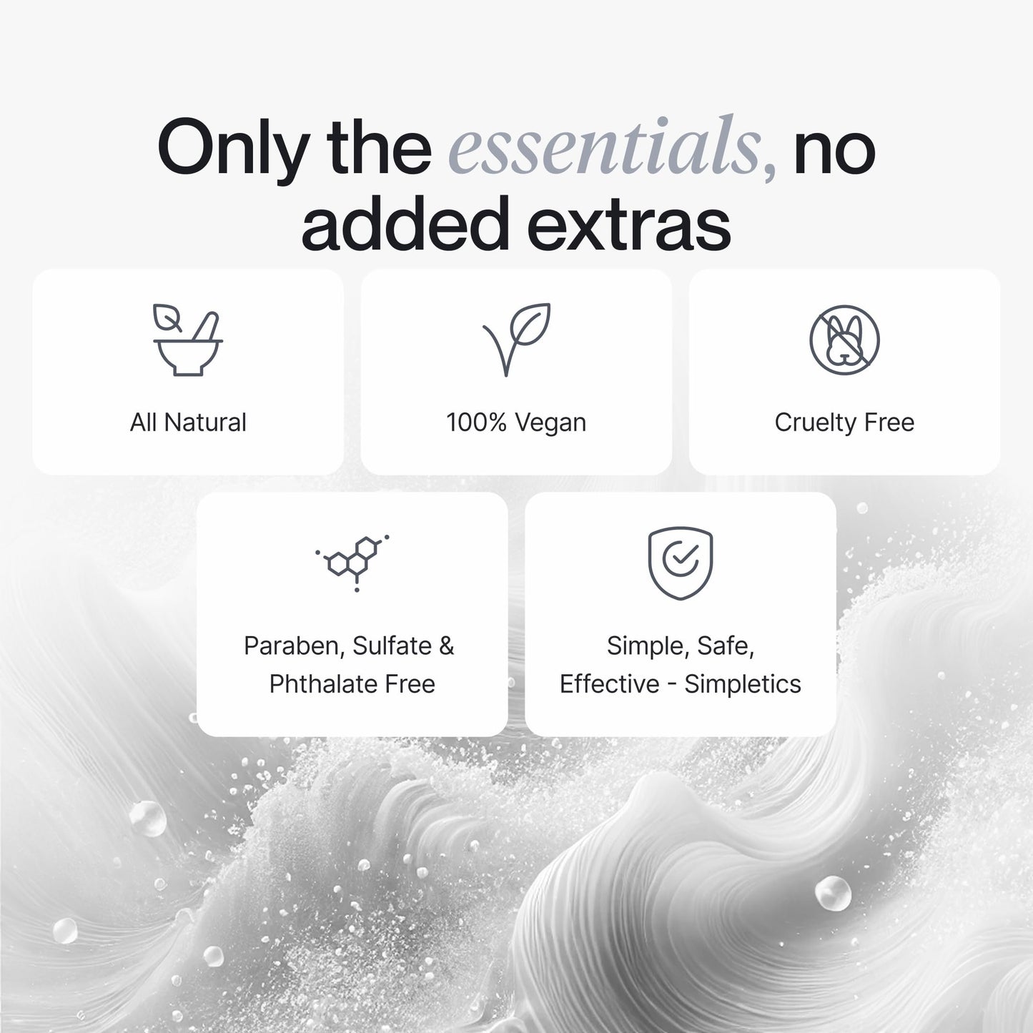 Himalayan Sea Salt Spray for Straight & Wavy Hair | Natural 5-Ingredient Texturizing & Volumizing Mist | Vanilla Scent | Beach Waves for Men & Women, 237ml