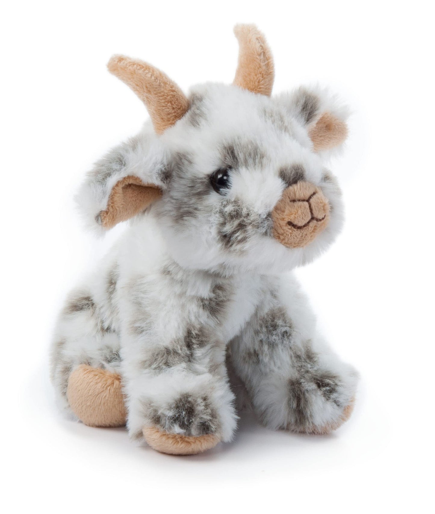 The Petting Zoo Goat Stuffed Animal Plushie, Gifts for Kids, Wild Onez Babiez Farm Animals, Goat Plush Toy 6 inches