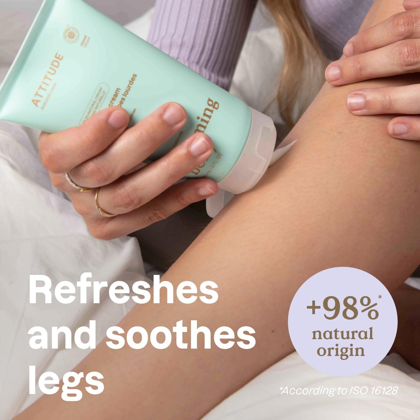 ATTITUDE Pregnancy Tired Legs Cream – EWG Verified, Vegan, Plant & Mineral-Based, Soothing Mint Relief for Moms-to-Be, 5 Fl Oz