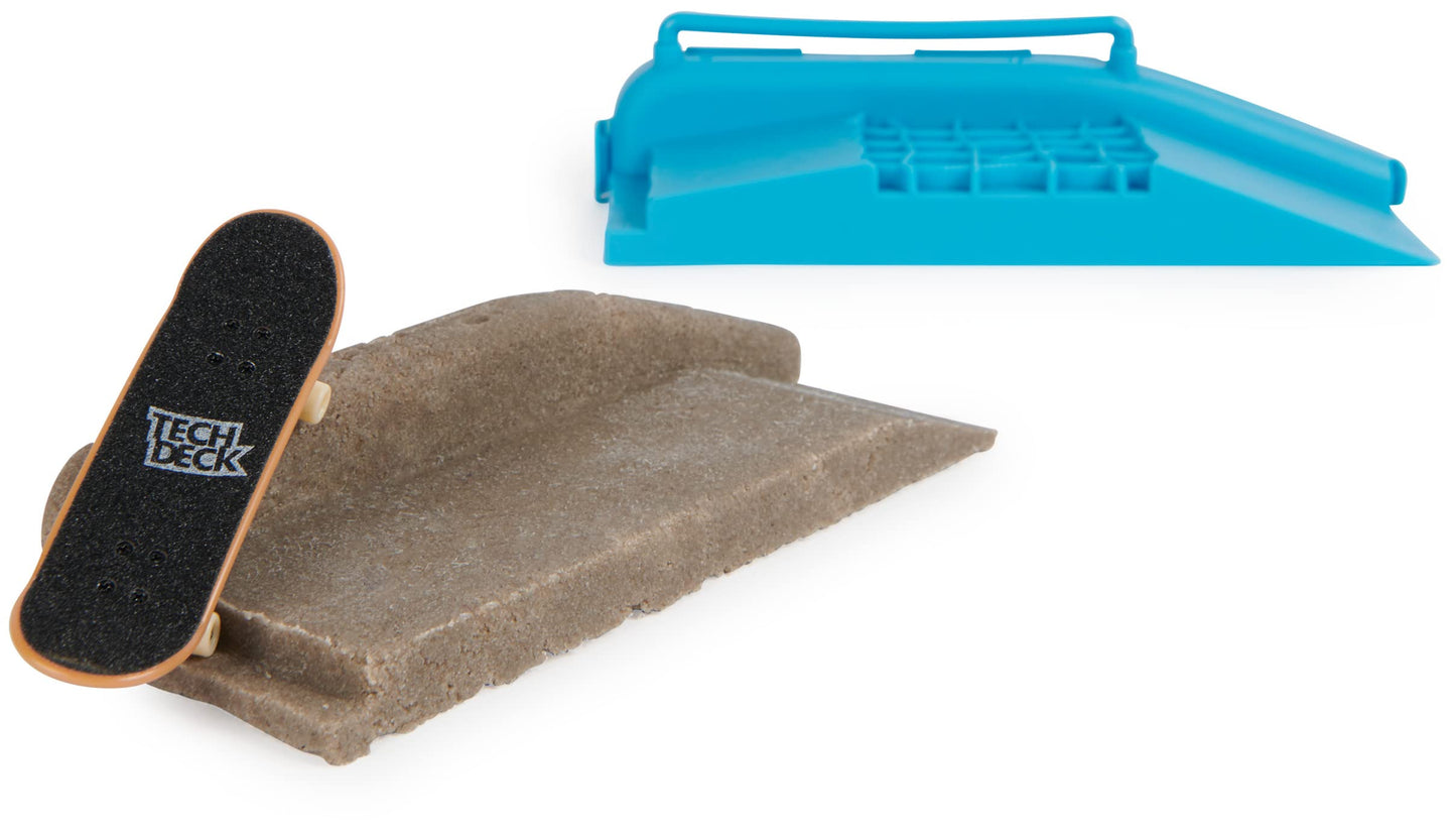 TECH DECK DIY Concrete Modeling Playset with Enjoi Fingerboard, Rail & Molds | Reusable Skatepark Kit Toy for Kids Boys & Girls Ages 6+