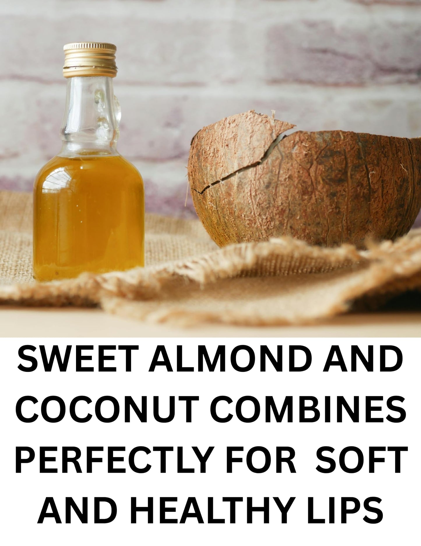 Sweet Almond & Coconut Oil Moisturizing Lip Balm, Natural with Shea Butter, Aloe, Vitamin E, 4-Pack, 0.15 oz