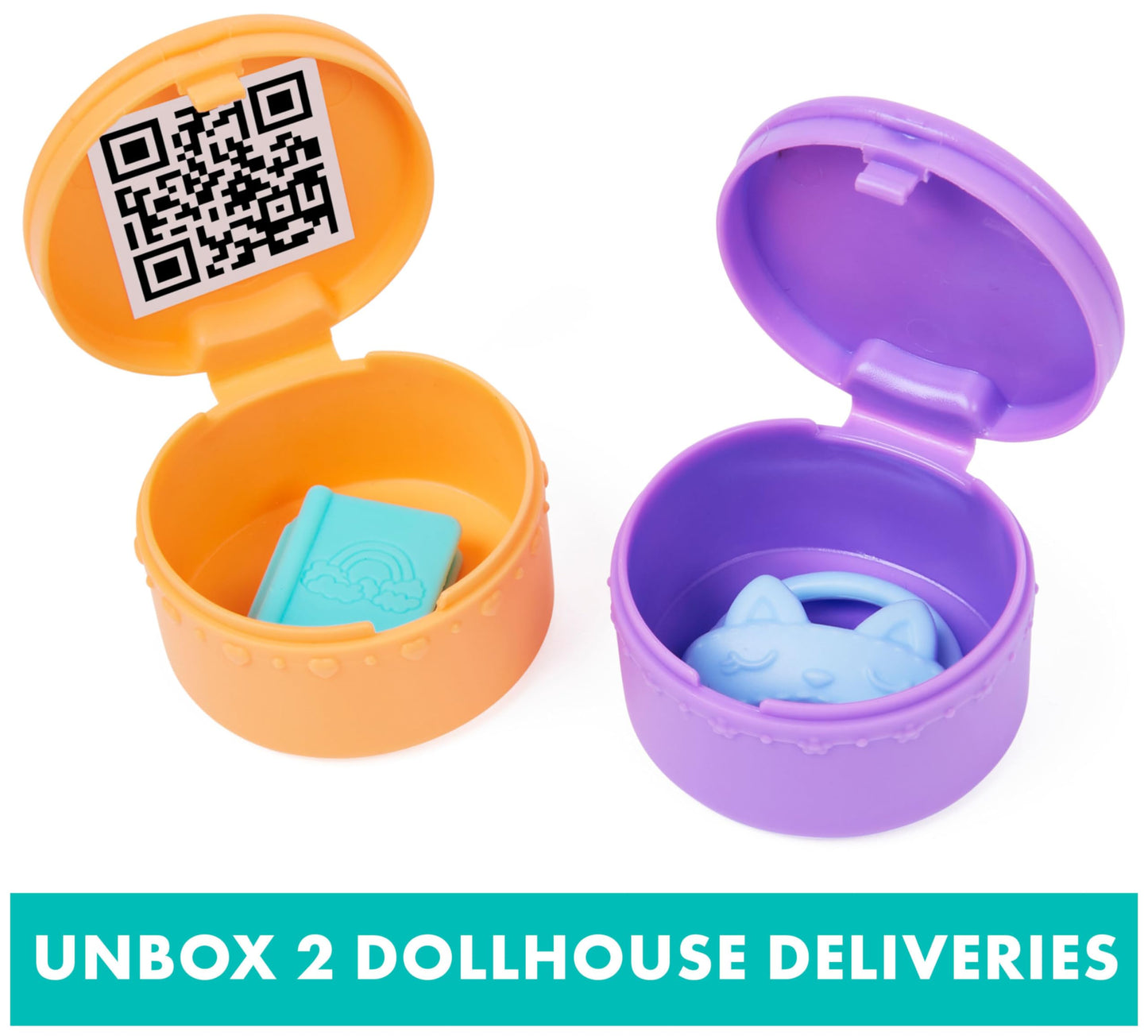 Gabby’s Dollhouse, Sweet Dreams Bedroom with Pillow Cat Figure and 3 Accessories, 3 Furniture and 2 Deliveries, Kids Toys for Ages 3 and up