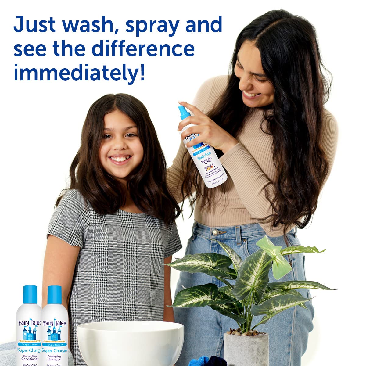 Fairy Tales Tangle Tamer Super Charge - Detangling Conditioner for Kids - Paraben Free, Sulfate Free, Gluten Free, Nut Free - 12 oz