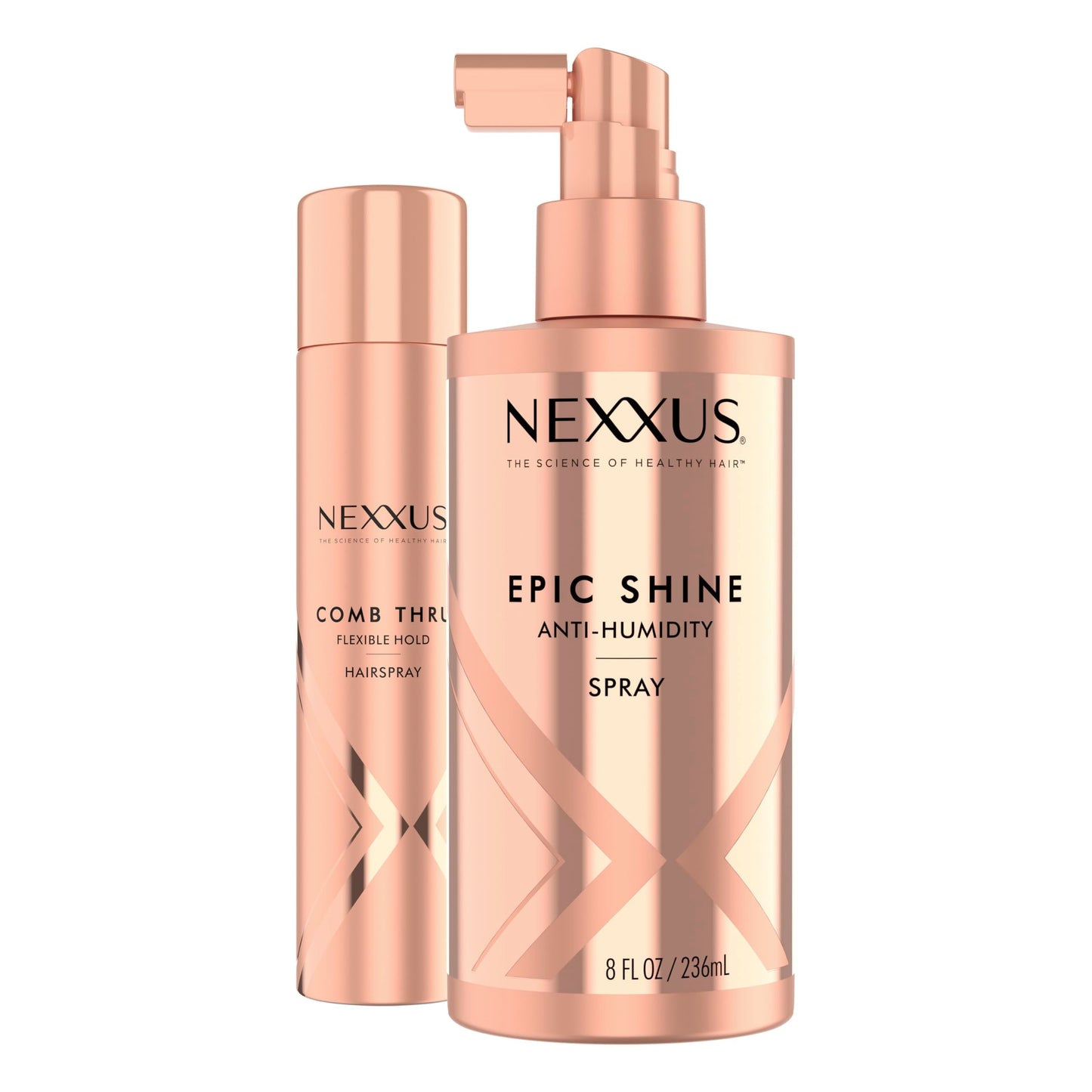 Nexxus Comb Thru Flexible Hold Hair Spray, Brushable Finish, 72H Humidity Shield, 10 oz