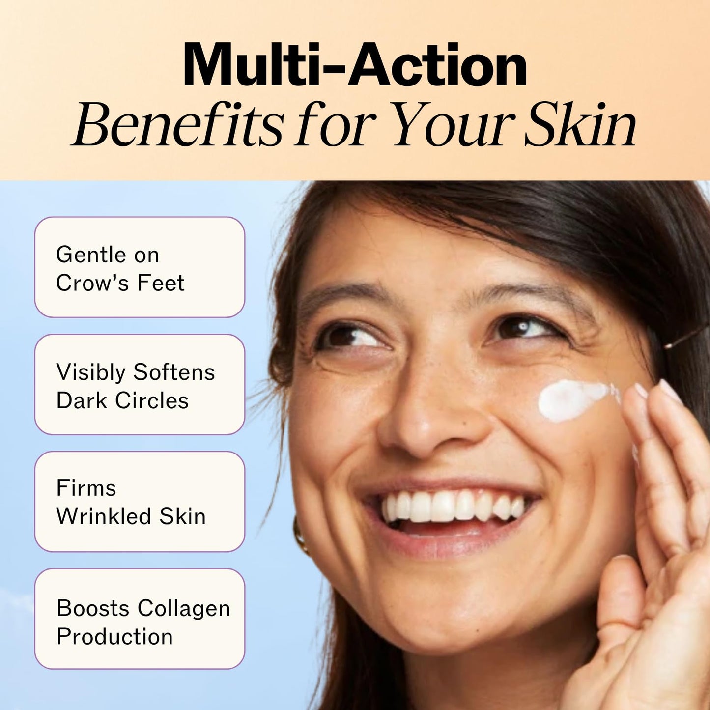 LilyAna Naturals Eye Cream for Dark Circles, Puffiness & Wrinkles, Anti-Aging, Hydrating for Sensitive Skin, 1.7 oz, Made in USA