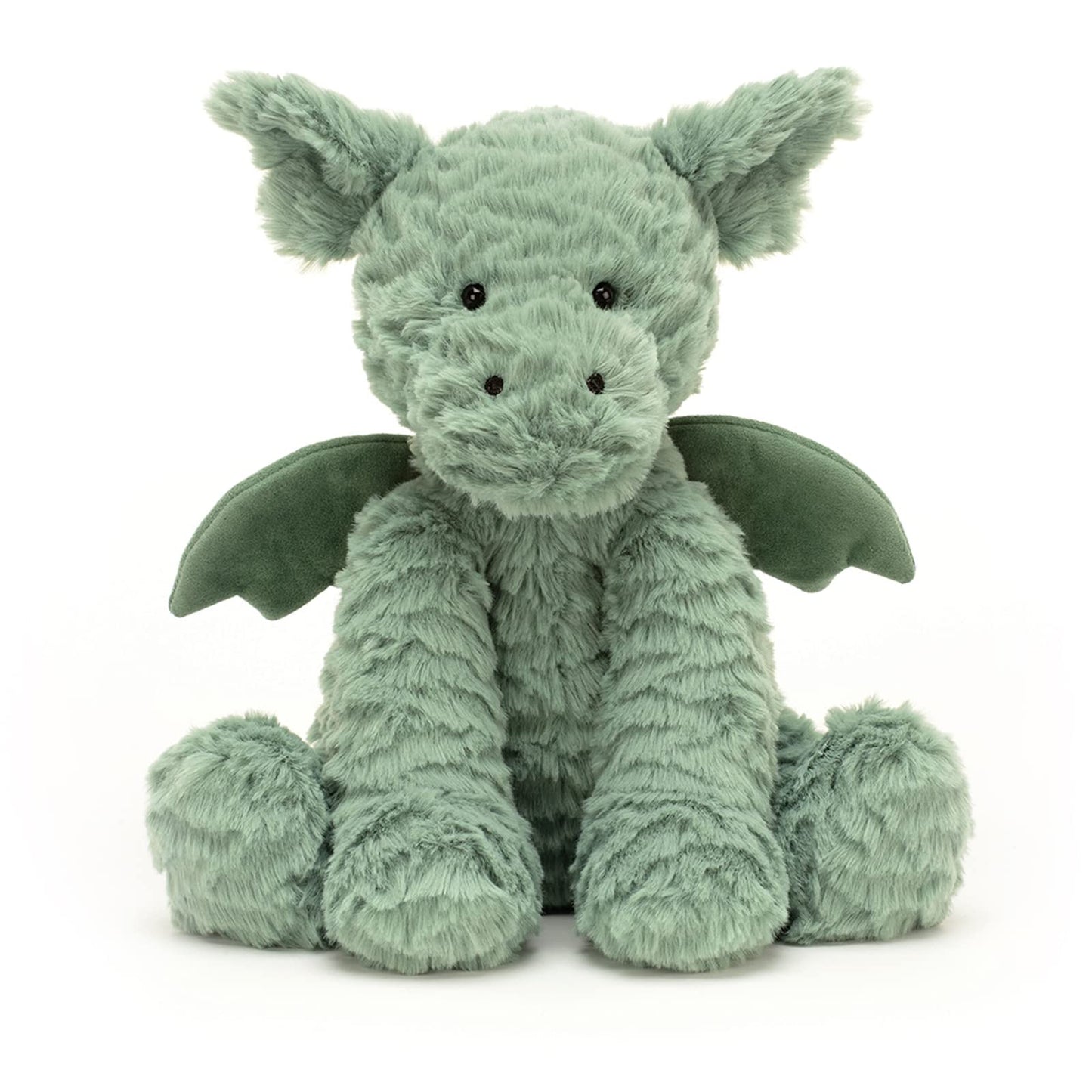 Jellycat Fuddlewuddle Dragon Stuffed Animal, 9 inches - Mythical Plush Toy - Classic Children's Gift