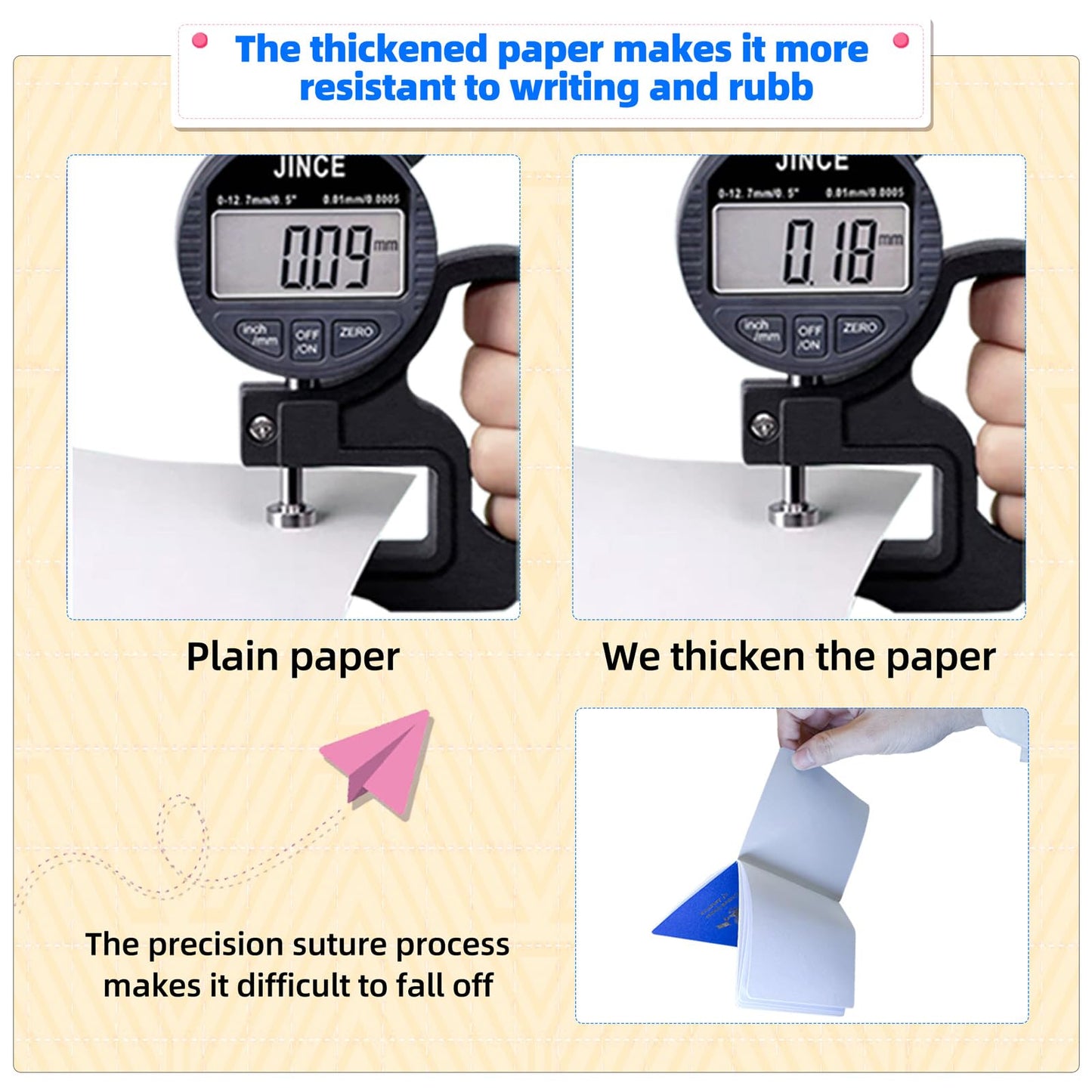 XIISVINT 30-Pc Blue Mini Passport Notebook Set – Blank Travel Journals with Stickers for Kids, School Projects, Pretend Play, Party Favors