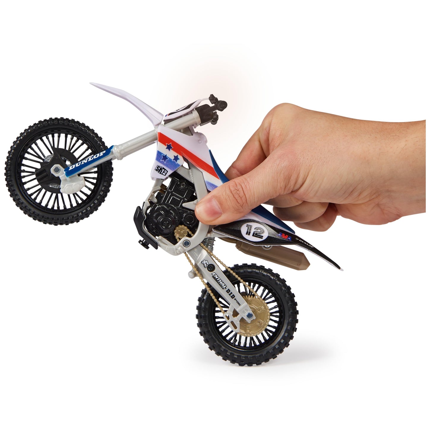 Supercross, Authentic Shane Mcelrath 1:10 Scale Collector Die-Cast Toy Motorcycle Replica with Race Stand, for Collectors and Kids Age 5 and Up