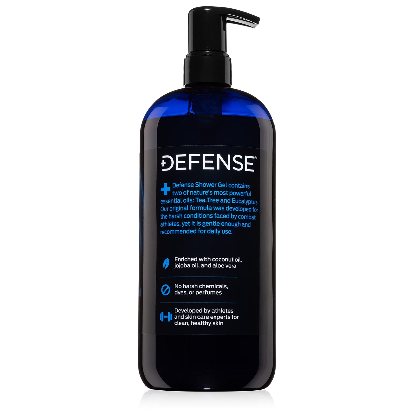 Defense Soap Body Wash 32 oz - Natural Shower Gel with Tea Tree Oil, Eucalyptus Oil, Rosemary and Aloe Vera, 32 Fl Oz (Pack of 1)