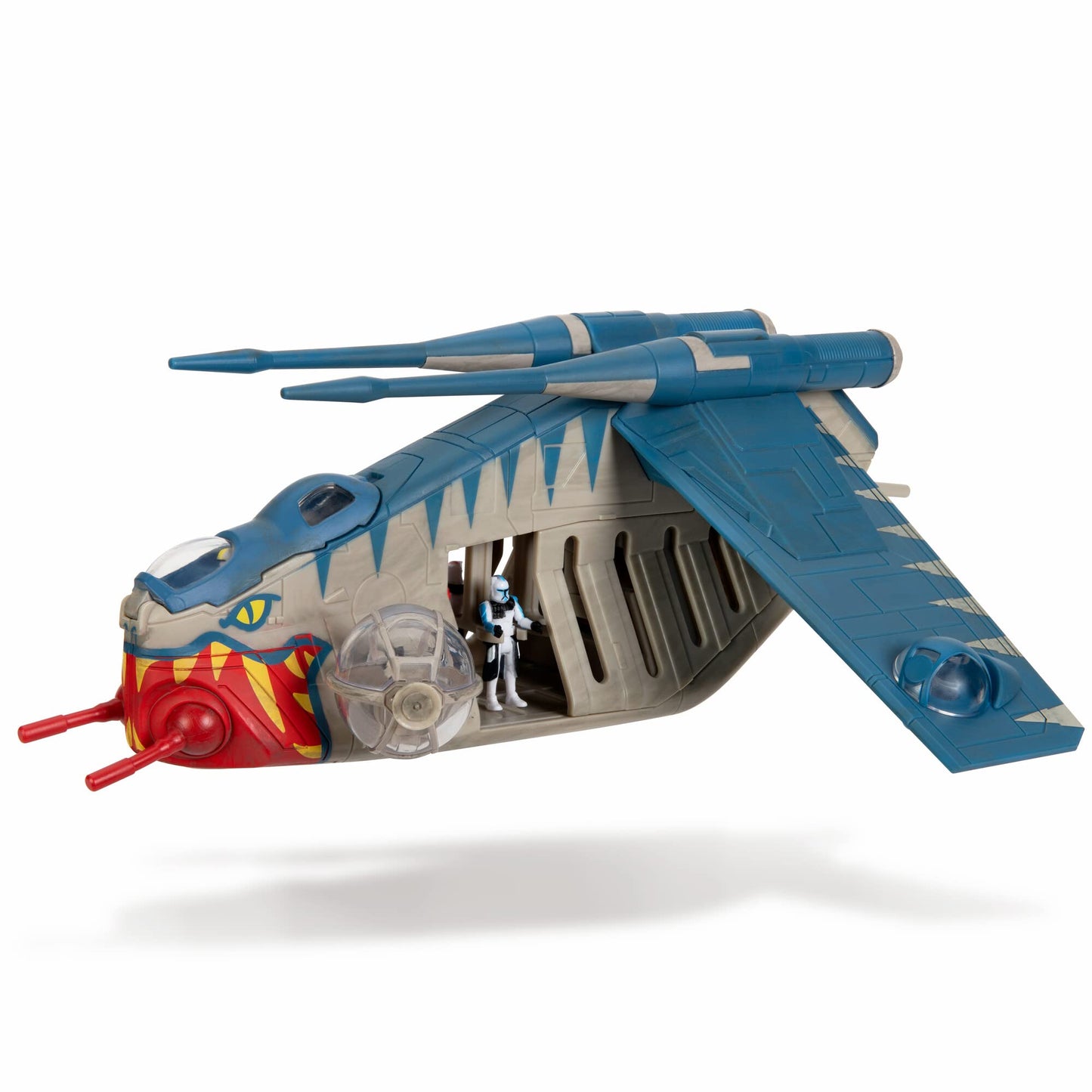 Star Wars Micro Galaxy Squadron Republic Gunship (Muunilinst-10) - 8-Inch Starfighter Class Vehicle with Three Micro Figure Accessories
