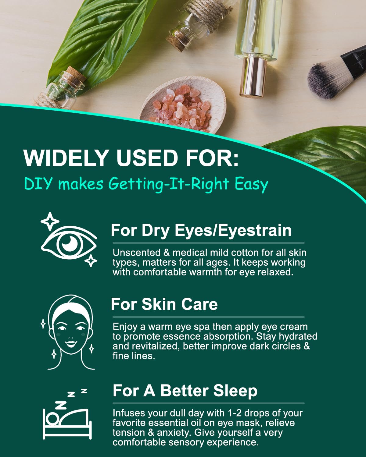 16 Pack Steam Eye Masks for Dry Eyes – Self-Heating Warm Compress for Fatigue & Puffiness Relief, Disposable Spa Eye Masks for Travel & Relaxation, Unscented