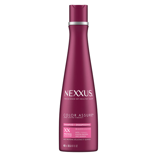 Nexxus Hair Color Assure Sulfate-Free Shampoo with ProteinFusion, For Color Treated Hair Shampoo 13.5 oz