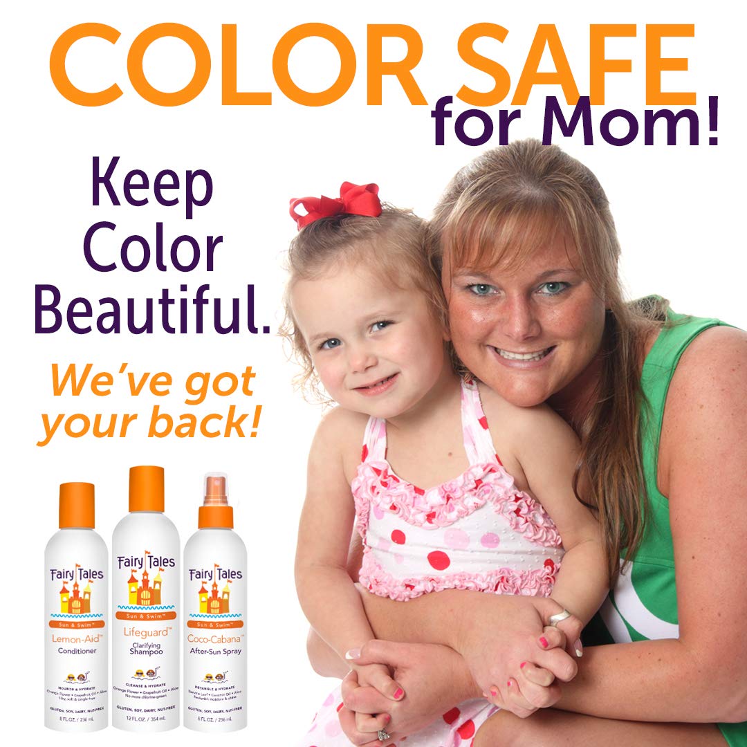 Fairy Tales Swimmer Conditioning Spray for Kids, 8oz – Natural Chlorine & Salt Repair, No Parabens, Sulfates, or Synthetic Dyes