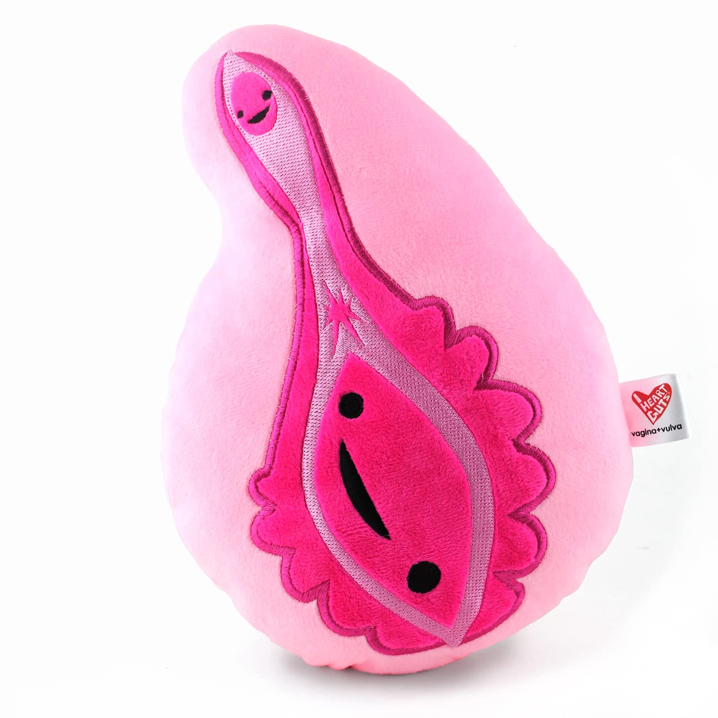 I Heart Guts Vajayjay Plush Pouch - Funny 9.5” Organ Toy, Gag Gift for OB/GYN, Period Cycle, Cute Plushie for Girls & Women
