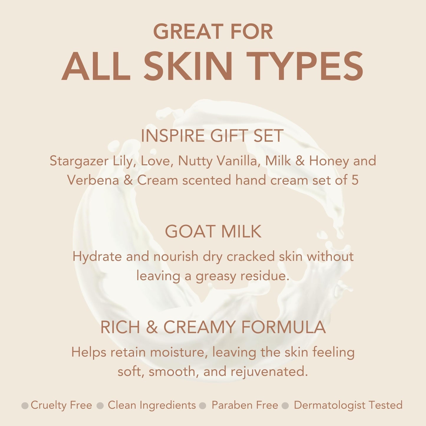 Dionis Goat Milk Hand Cream Gift Set – Assorted Scented Travel Lotions in Gift Box, Cruelty-Free Moisturizing Skincare for Dry Hands, Inspire 2024