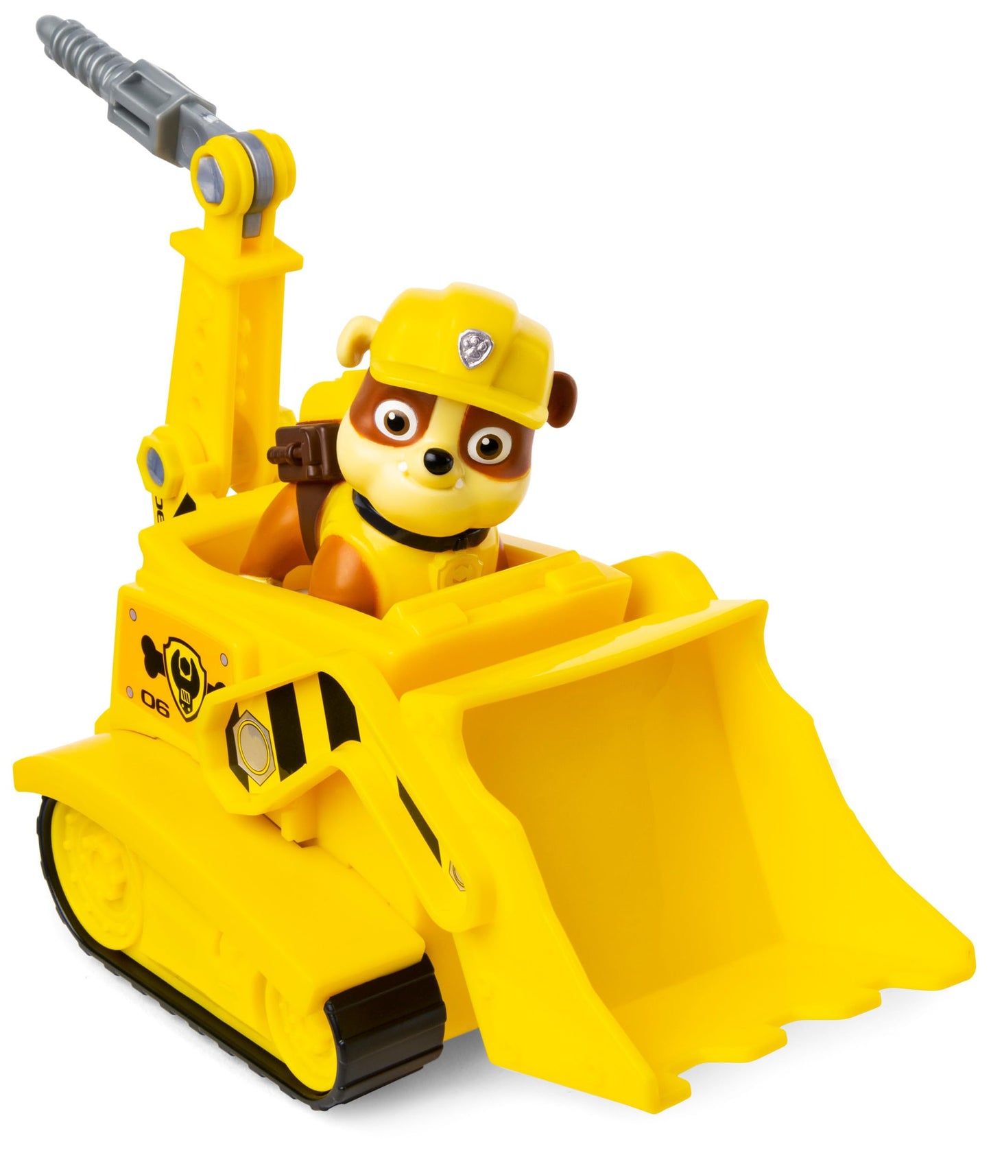 PAW Patrol, Rubble’s Bulldozer, Toy Vehicle with Collectible Action Figure, Sustainably Minded Kids Toys for Boys & Girls Ages 3 and Up