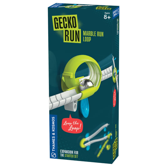 Gecko Run Marble Run Loop Expansion Pack – Extra Stunt for Vertical Starter Set | Fast, Mess-Free Setup with Nano-Adhesive Pads