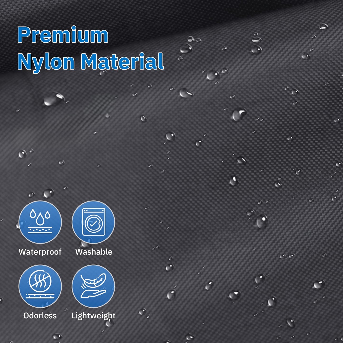 MISSLO Portable Nylon Travel Shoe Bags with Zipper Closure (Pack 4, Black)